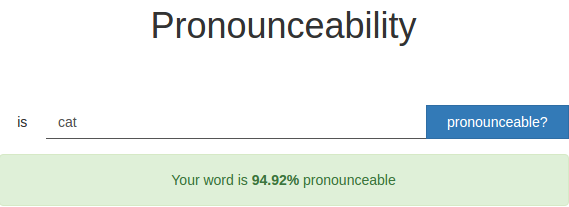 Pronounceability