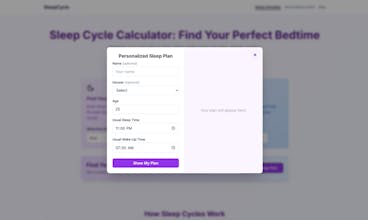 Sleep Cycle Calculator gallery image