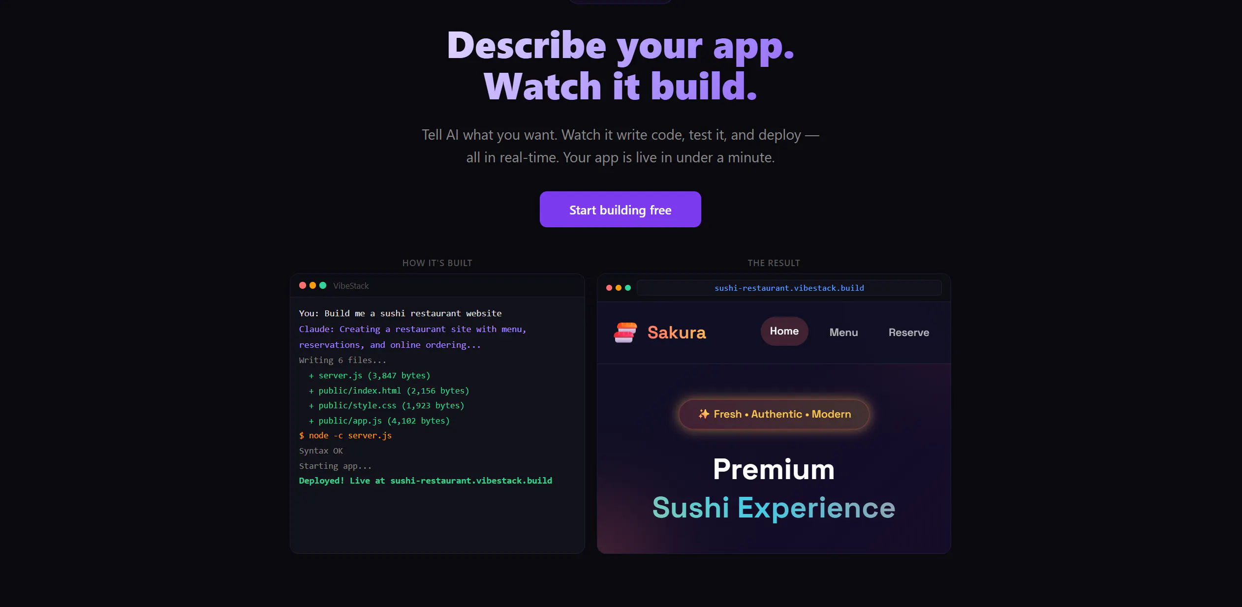VibeStack product banner