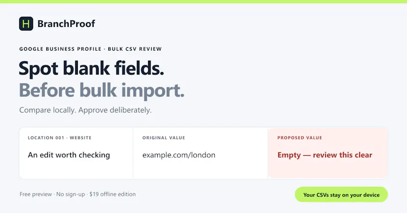 BranchProof screenshot 2