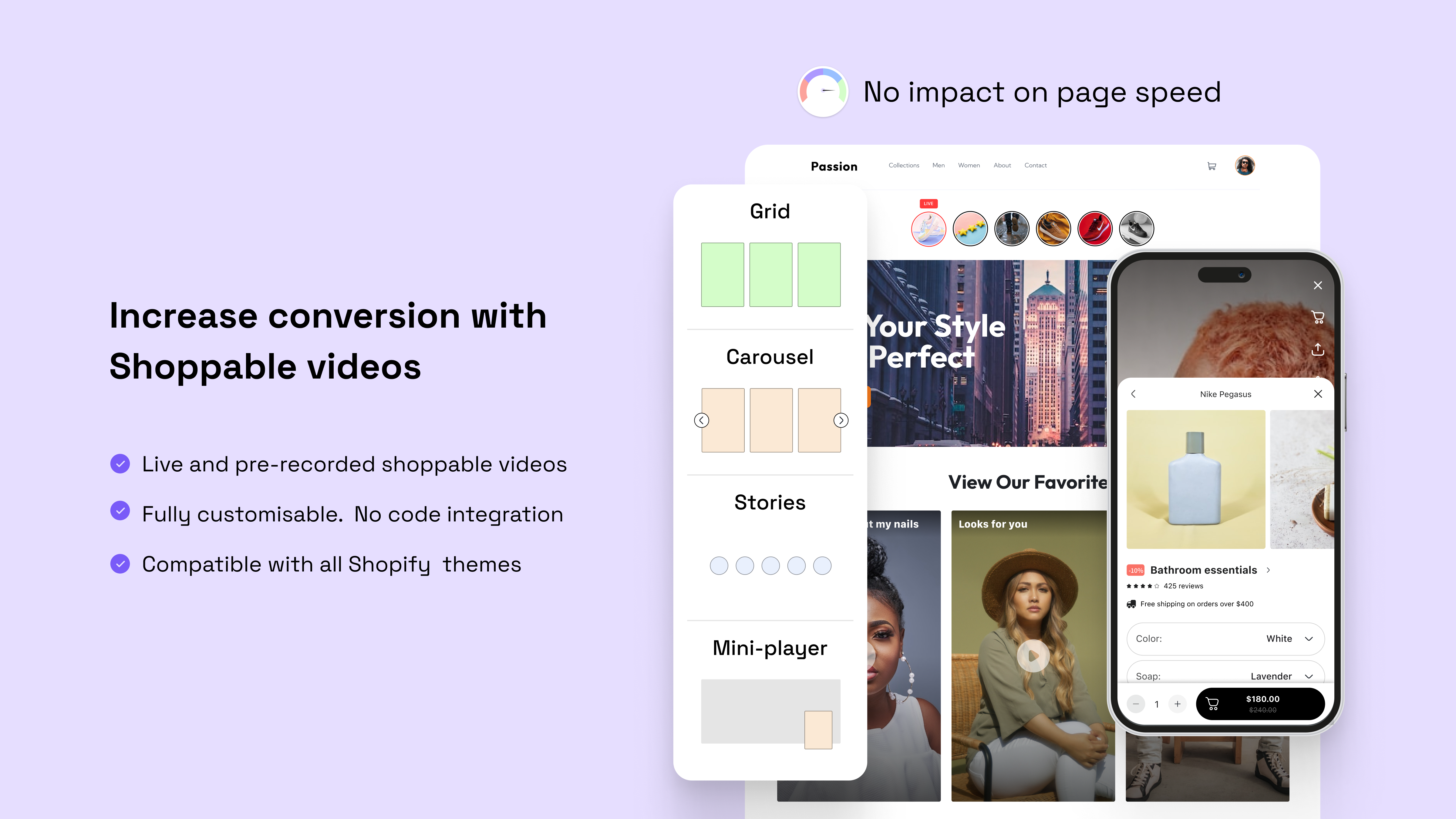 Média Montré - Travailler en direct et vidéos Shoppable pour les marques Shopify 1