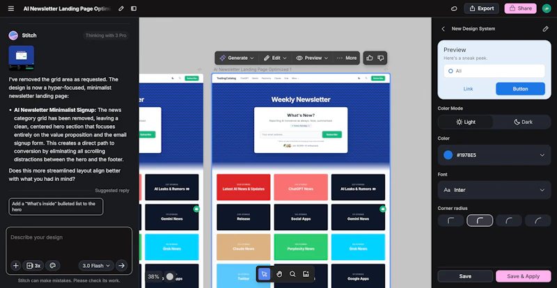 Stitch 3.0 by Google screenshot 5