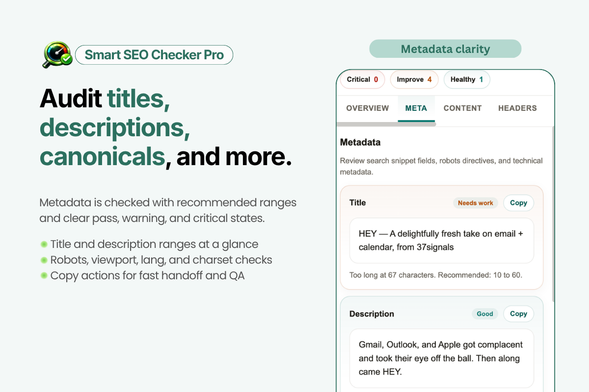 Smart SEO Checker Pro gallery image