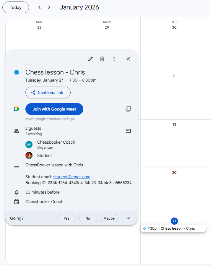 ChessBooker gallery image