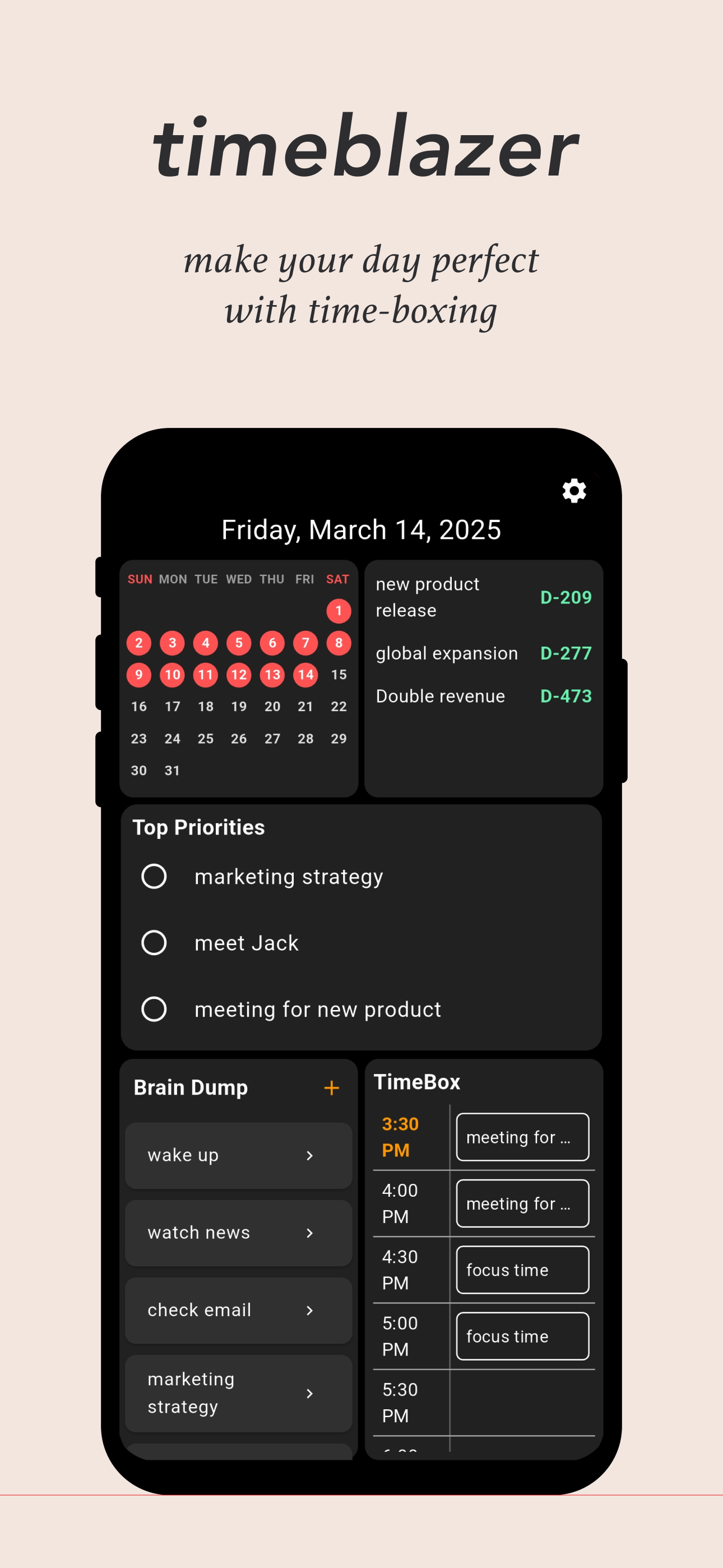 Media Timeblazer - Meningkatkan Produktiviti Harian dengan Penjejakan Time-Boxing & Matlamat 8