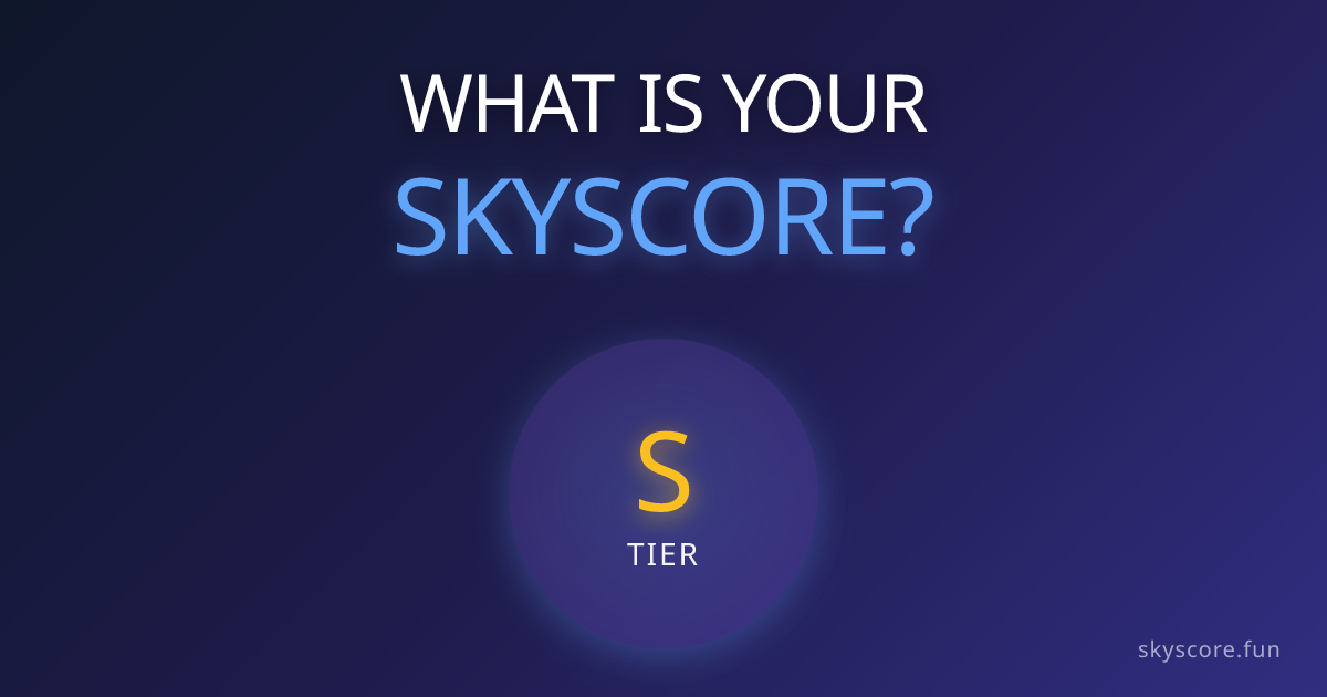 SkyScore - Main product screenshot demonstrating key features and user interface