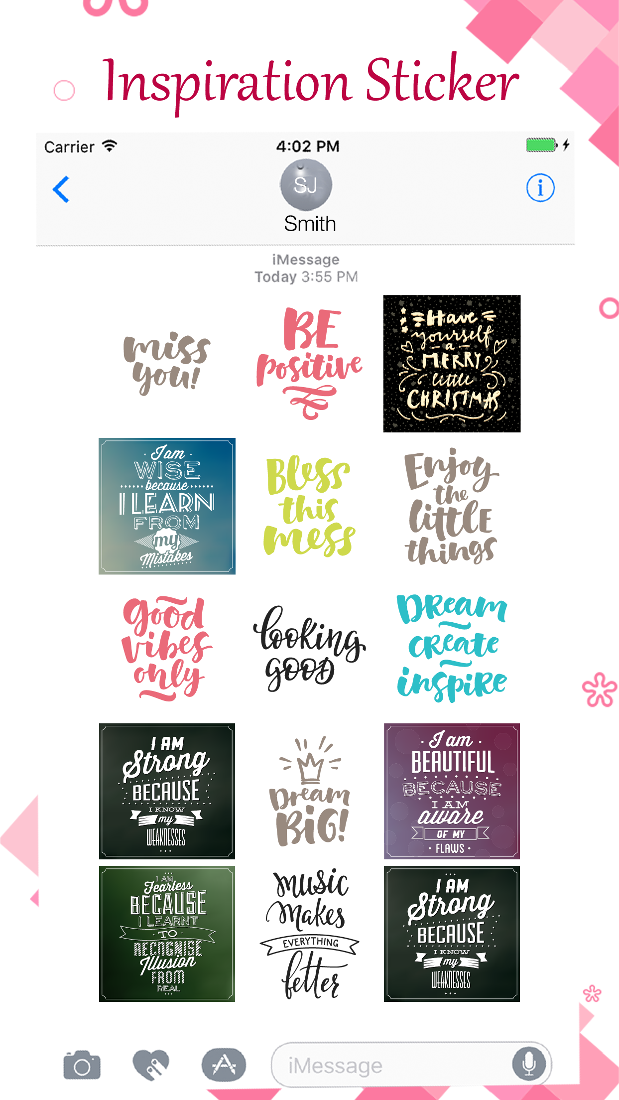 Motivational Love Quote Stickers gallery image