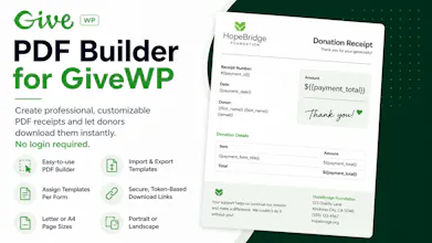 PDF Builder for GiveWP gallery image
