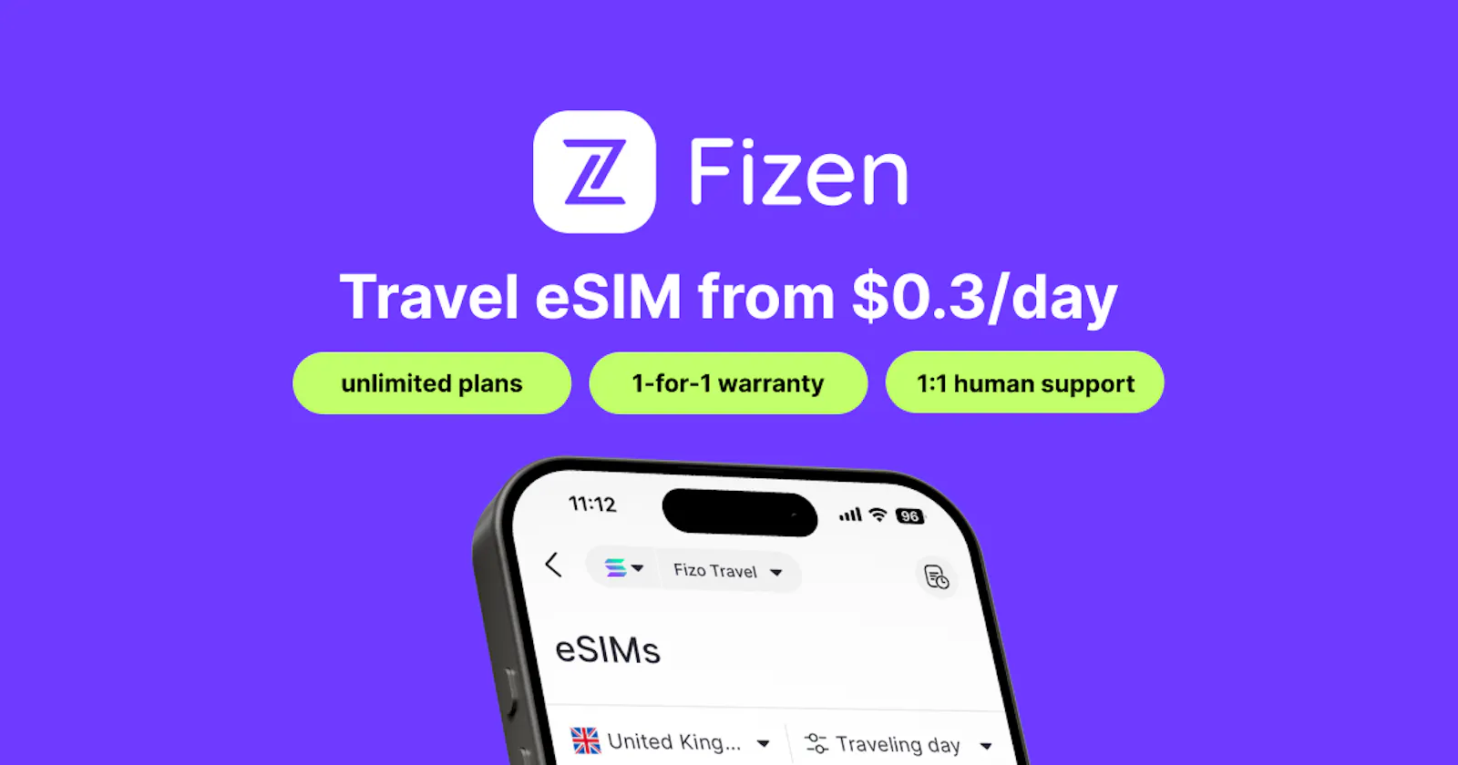 Fizen eSIM screenshot 2