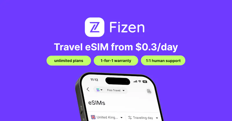 Fizen eSIM screenshot 2