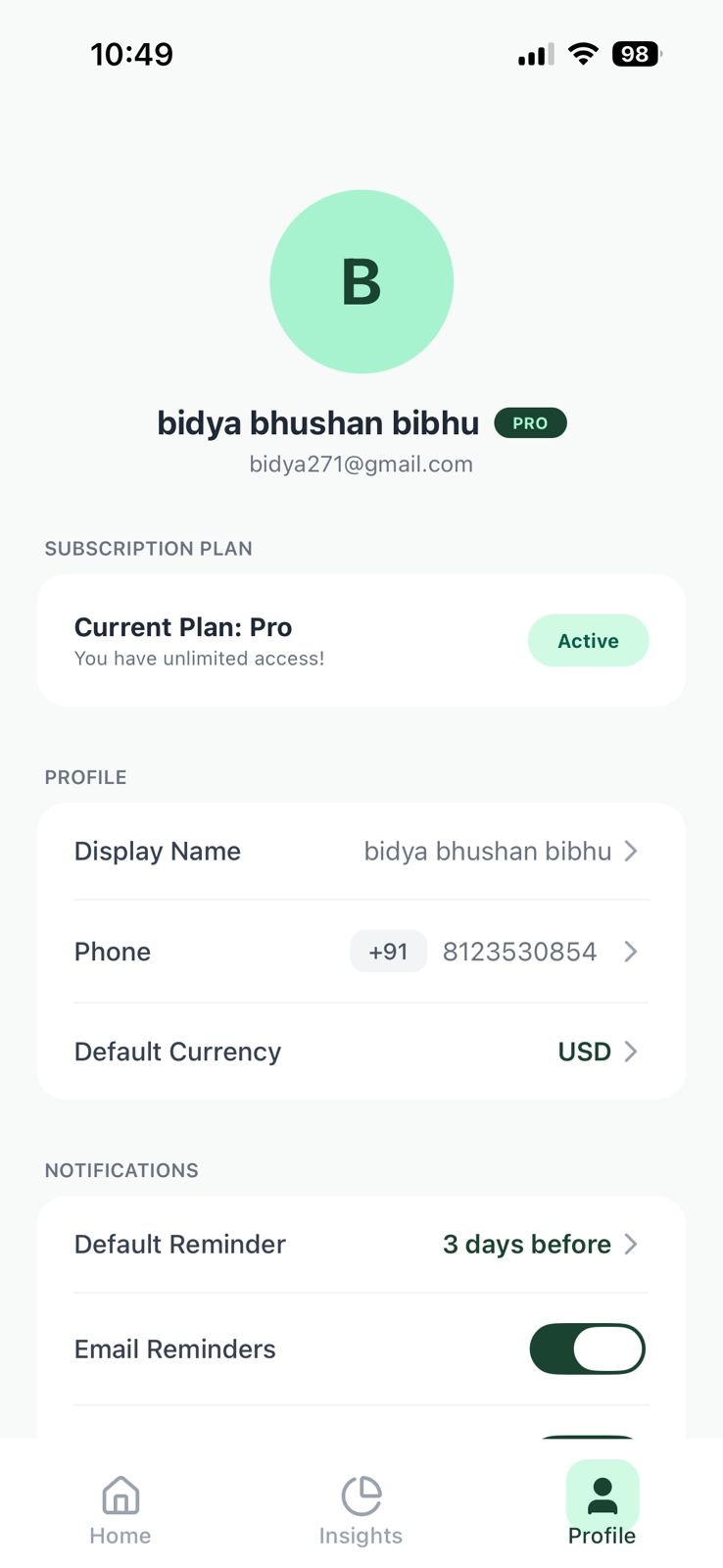 TrackSub - Screenshot 4 showing product features and functionality
