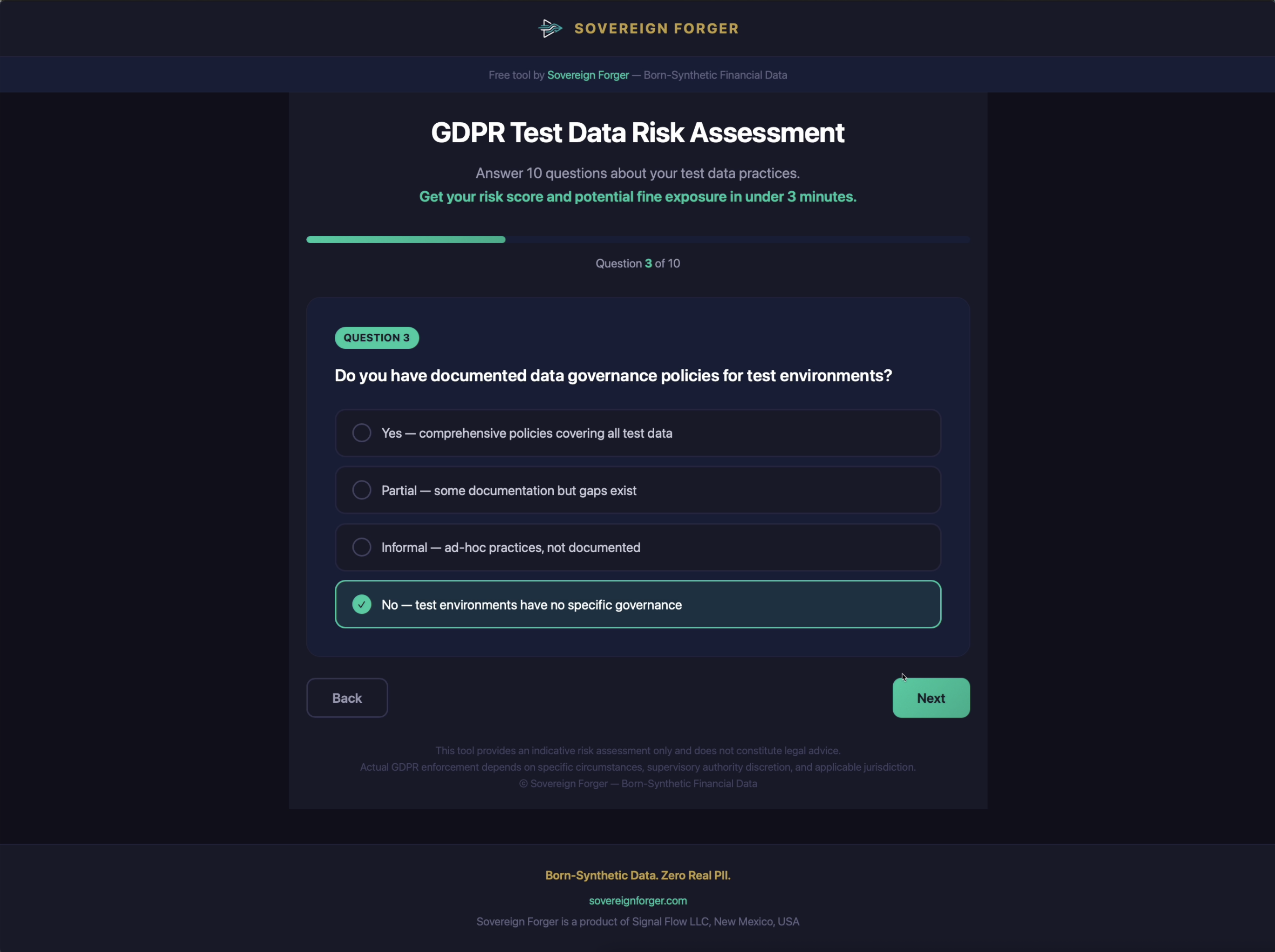 GDPR Test Data Risk Assessment gallery image