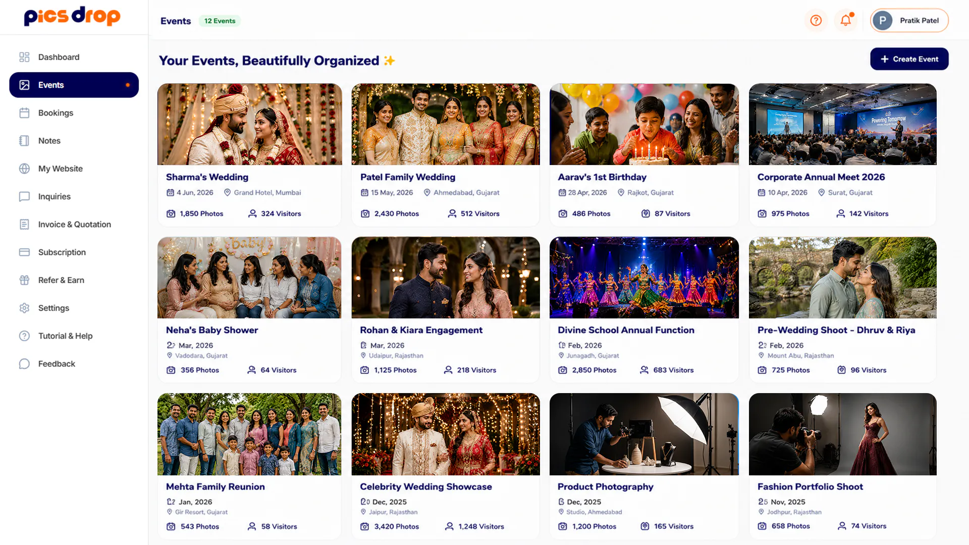 PicsDrop gallery image