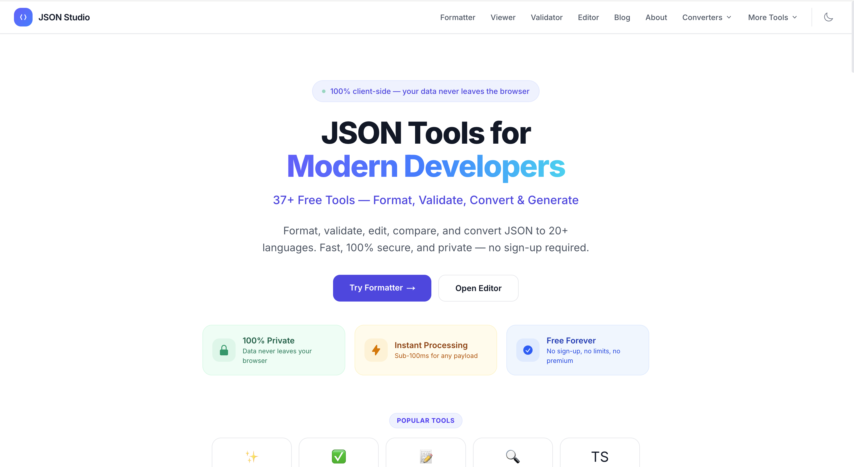 JSON Studio gallery image