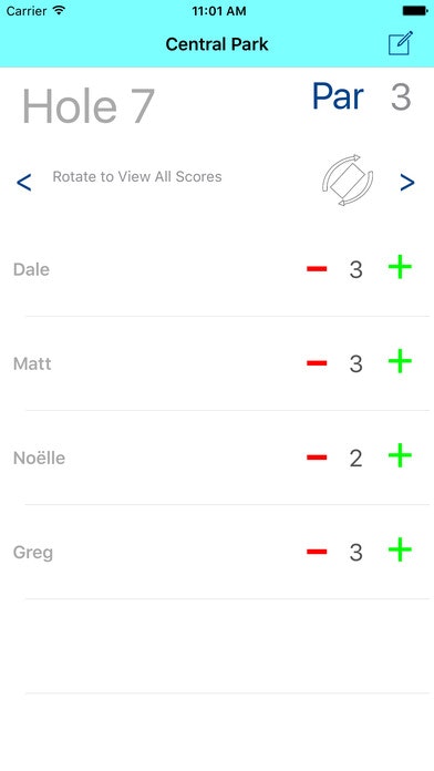 Under Par Scorecard gallery image