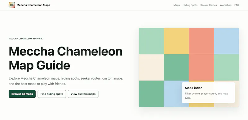 Meccha Chameleon Map Guide screenshot 1