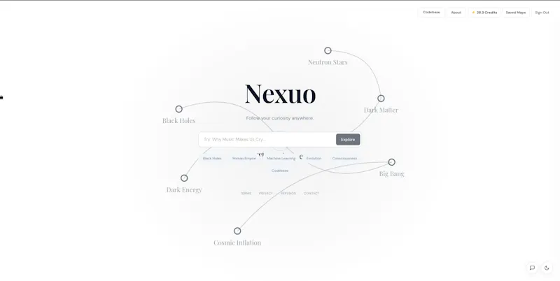 Nexuo — Follow your curiosity anywhere screenshot 2