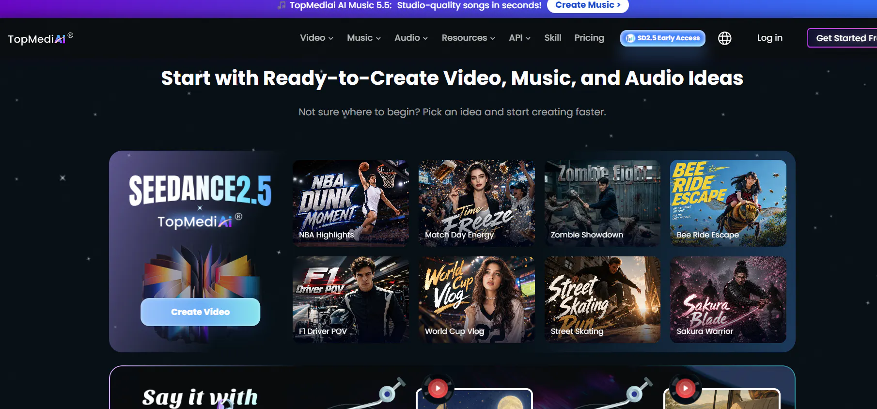 Seedance 2.5 Live on TopMediai gallery image