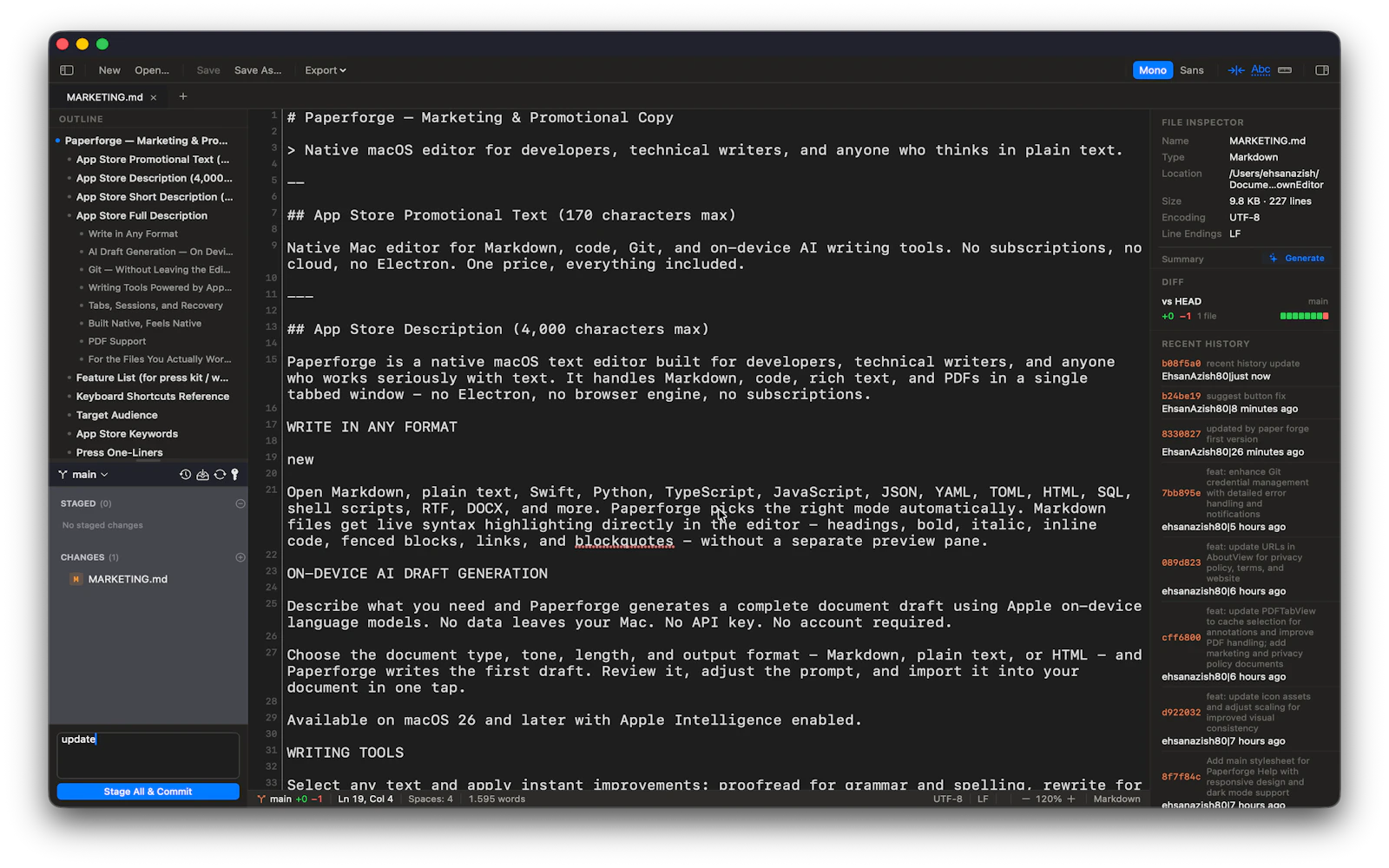 Paperforge screenshot 4
