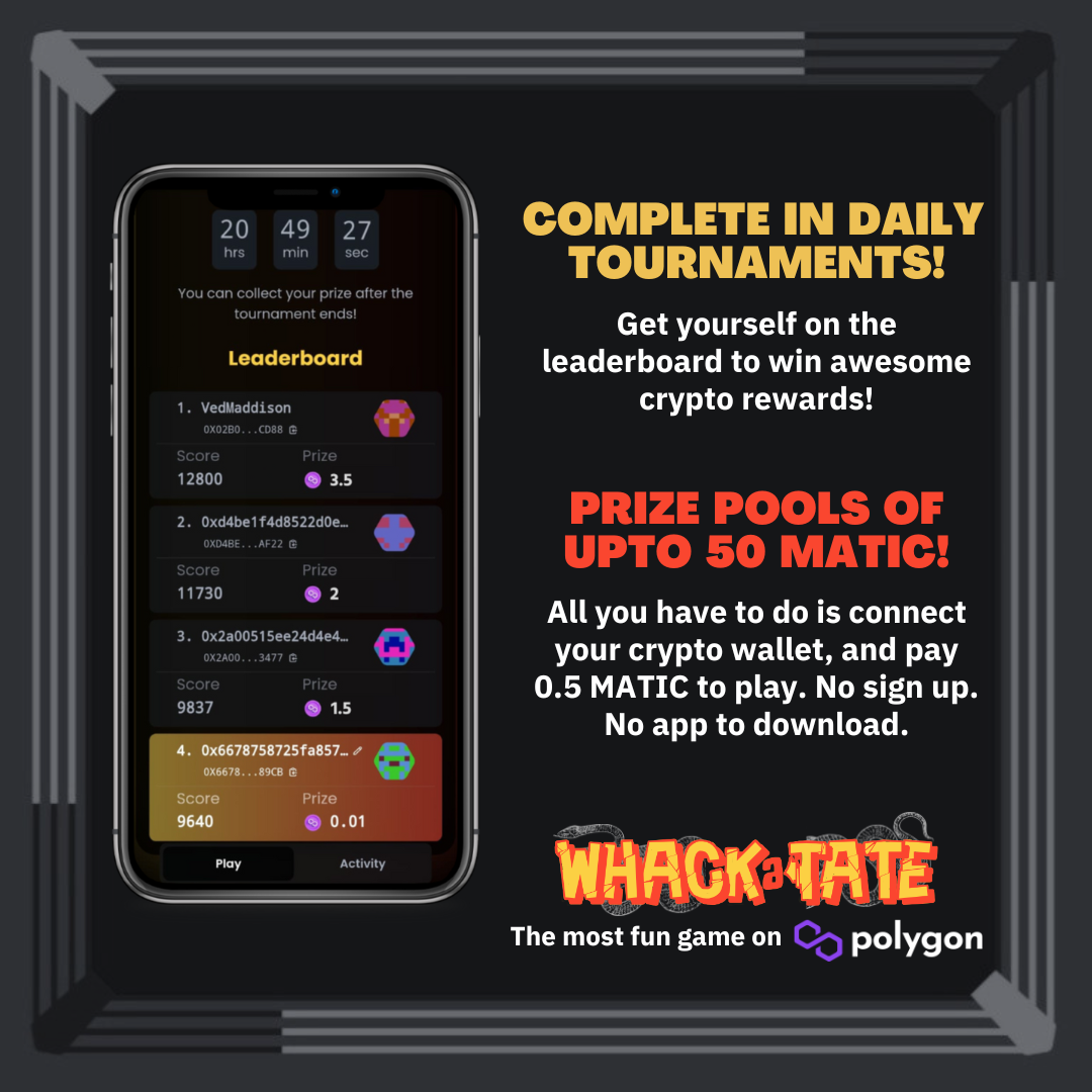 Whack-a-Tate - Das spaßigste Spiel-zu-Earn-Spiel auf Polygon von Flappy Mousk Medien 2