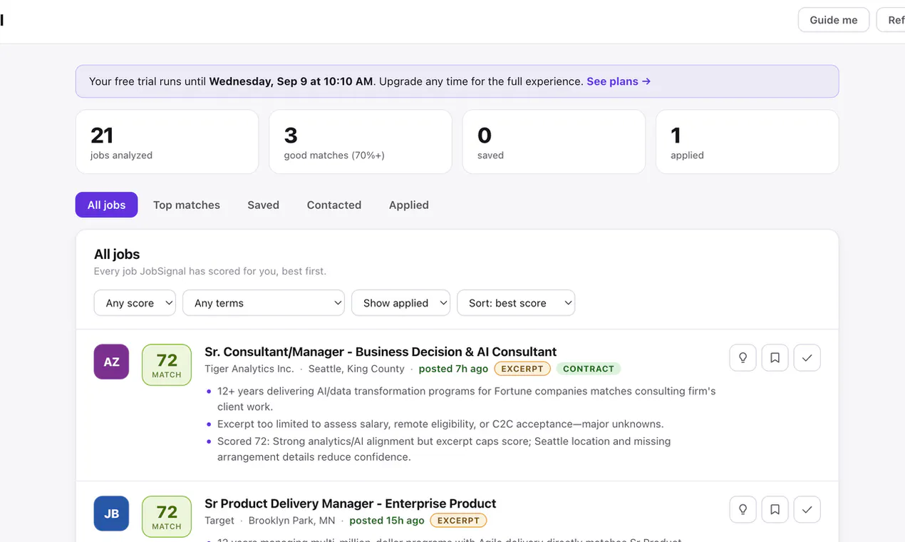 JobSignal gallery image