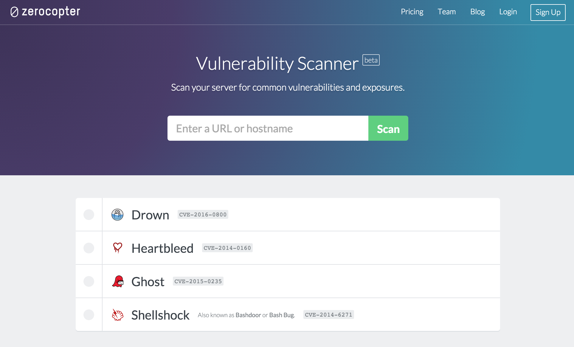 Zerocopter Zero-Day Scanner gallery image