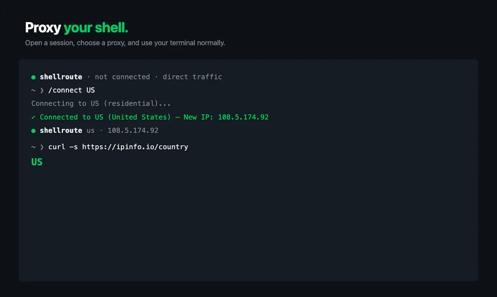Shellroute screenshot 3