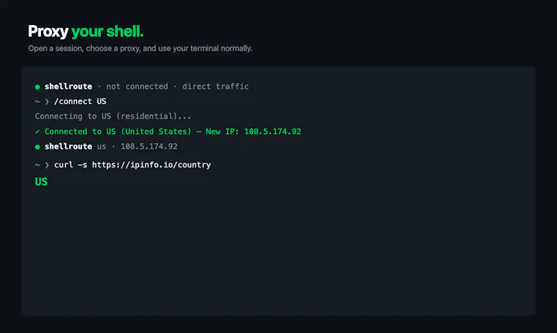 Shellroute screenshot 3
