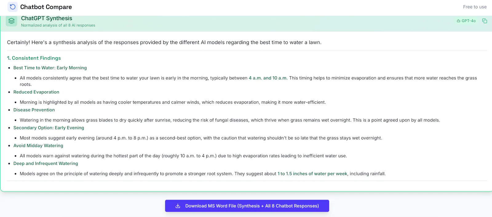 Chatbot Compare screenshot 3