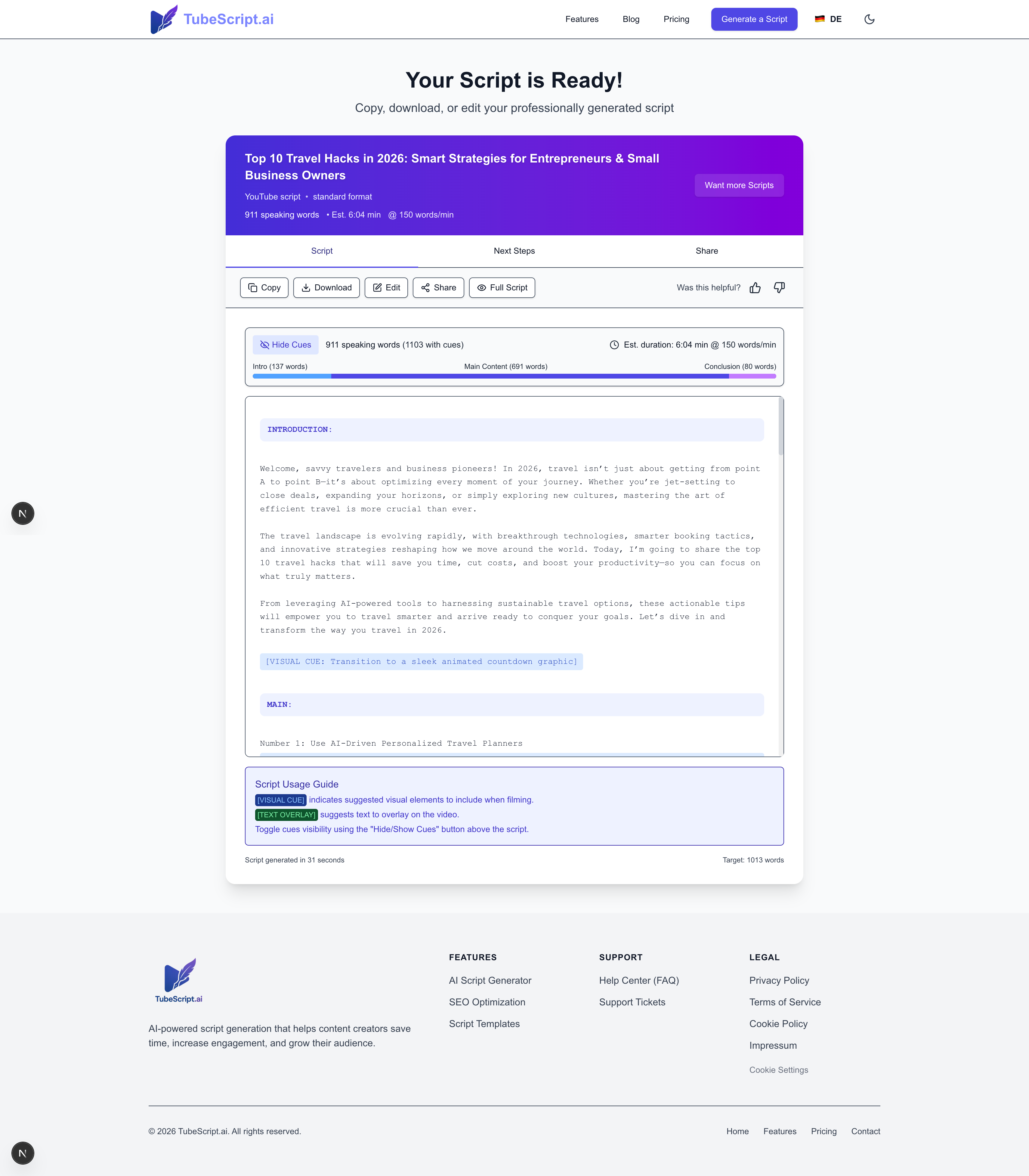TubeScript.ai gallery image