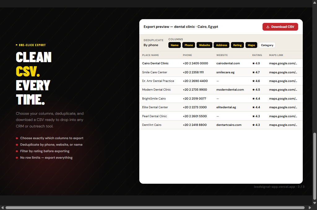 LeadSignal - Screenshot 3 showing product features and functionality