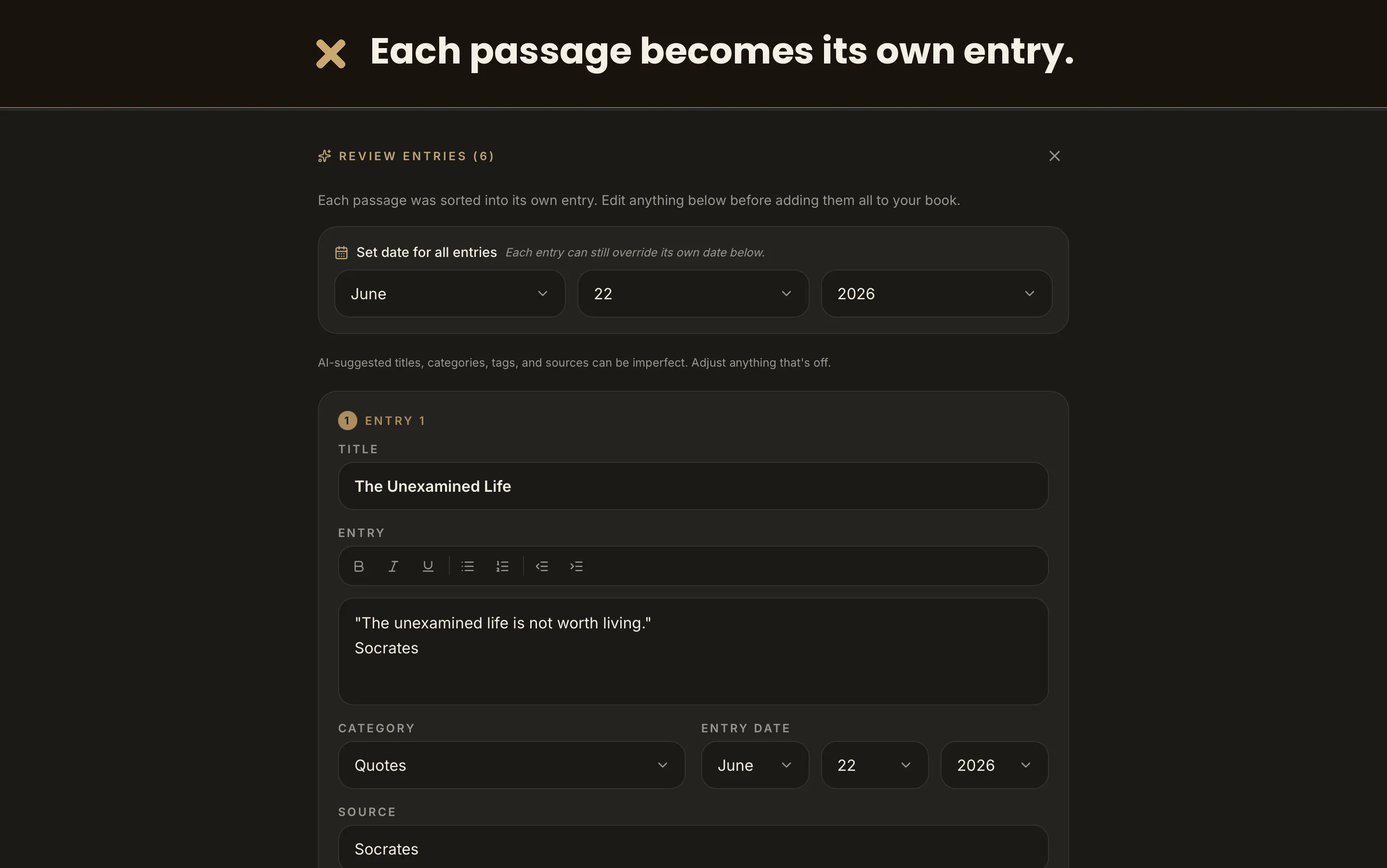 xotes, your modern commonplace book gallery image