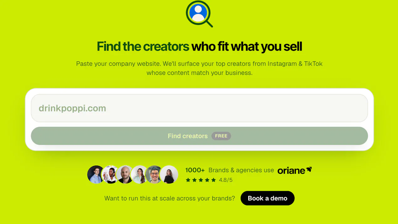 Influencer Finder product