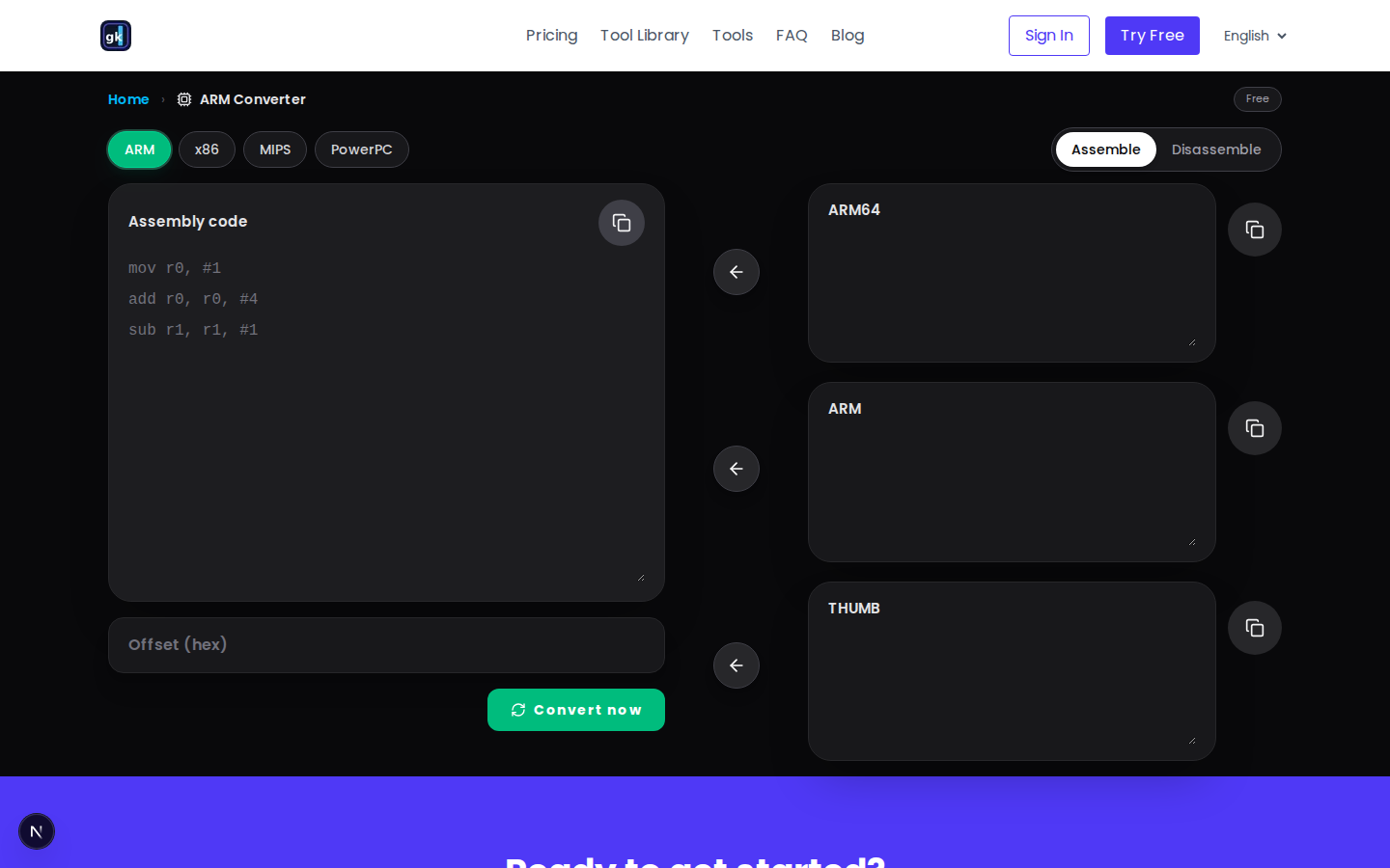 assembler-disassembler tool gallery image
