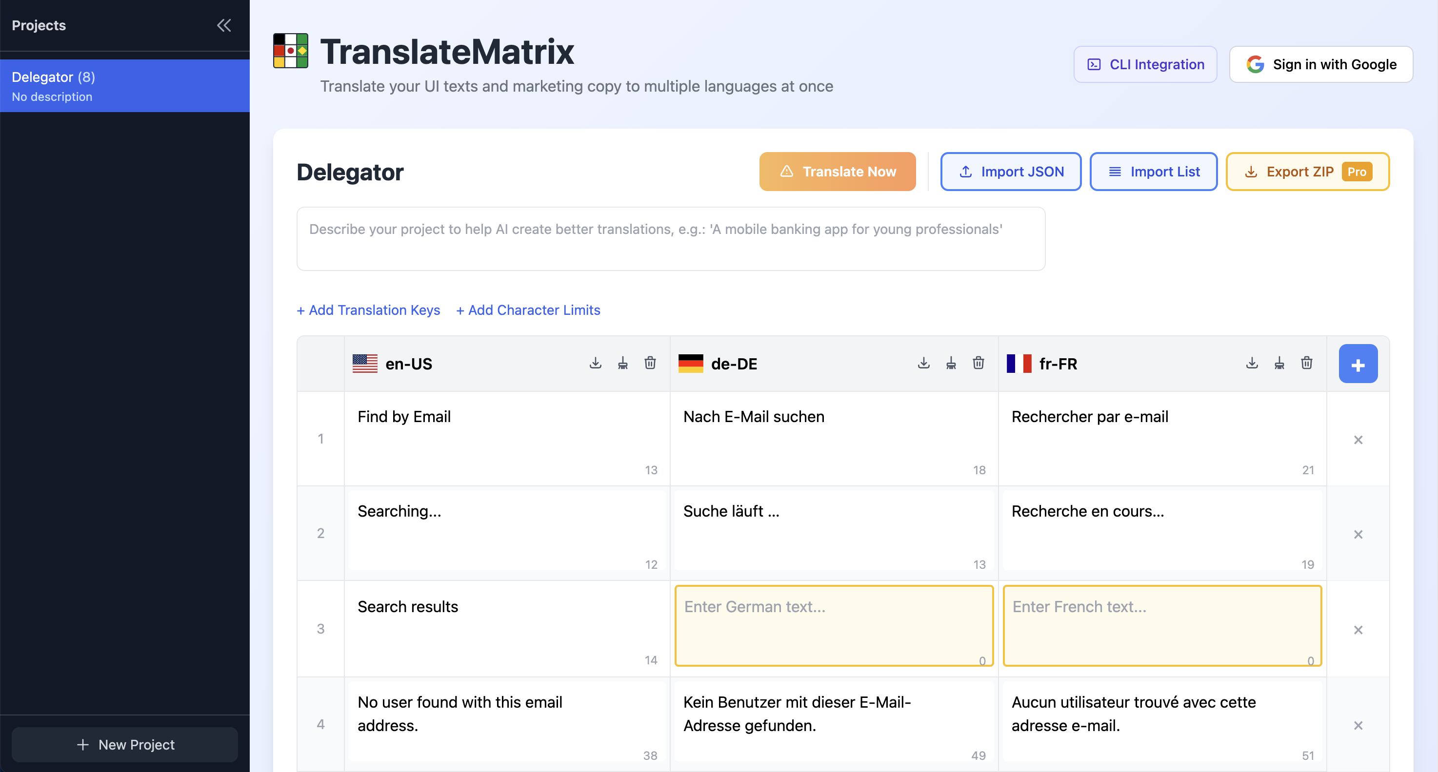 TranslateMatrix gallery image