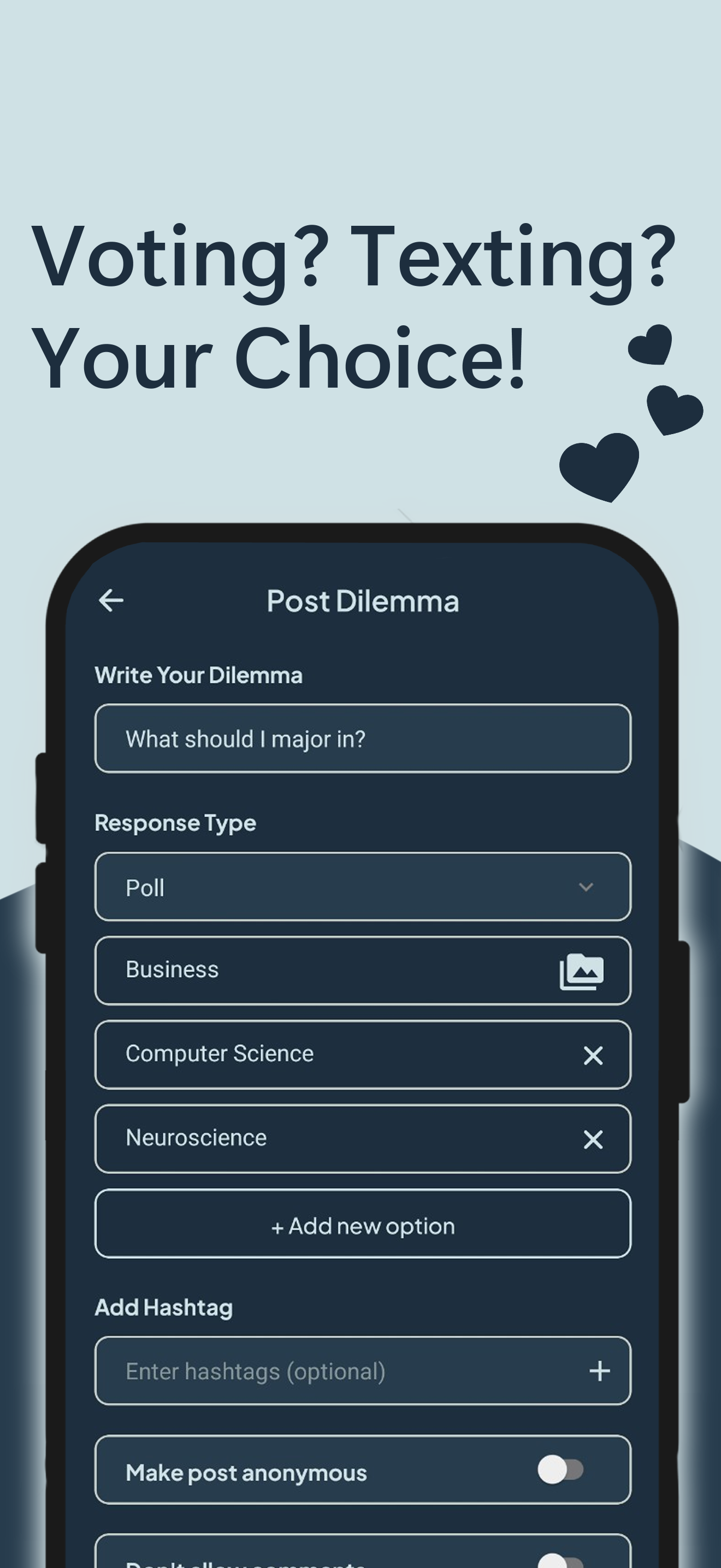 Dilemaa - Q&A social media app to share and solve dilemmas media 2