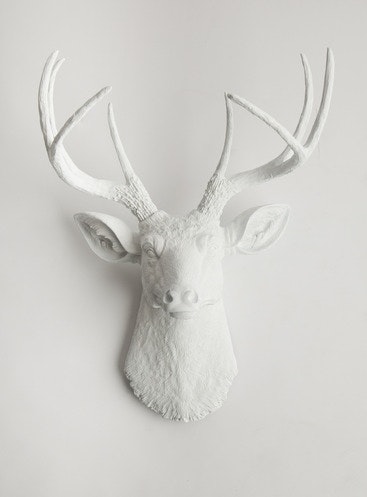 White Faux Taxidermy gallery image