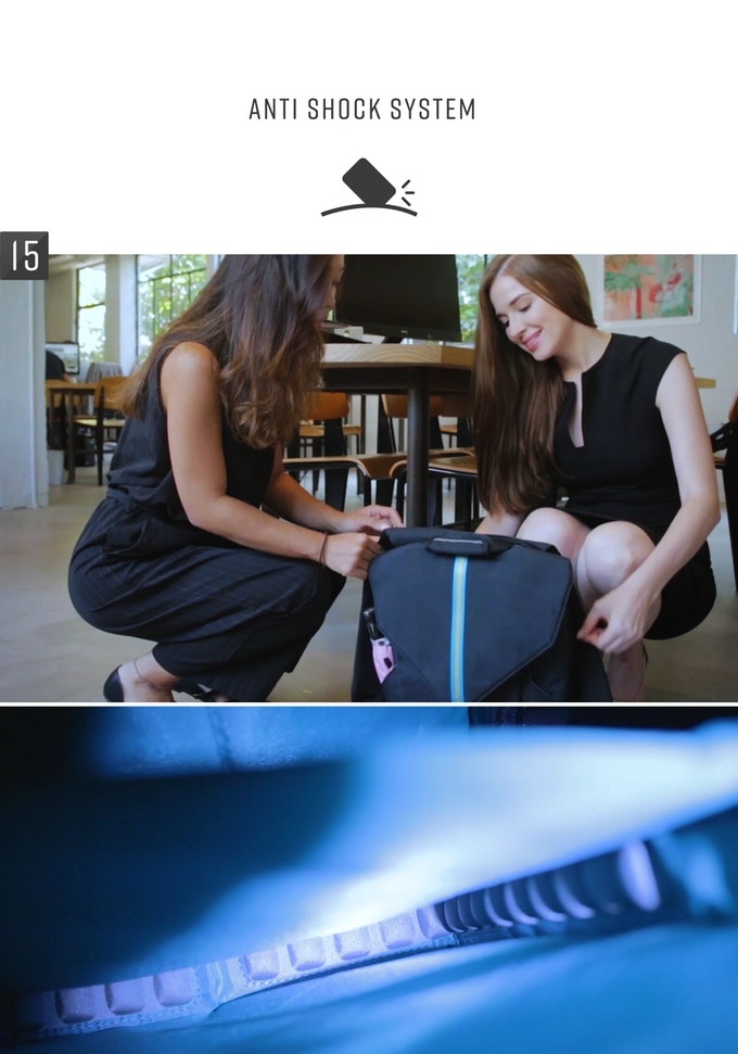 Vanda - tech-safe expandable backpack/slingpack. gallery image