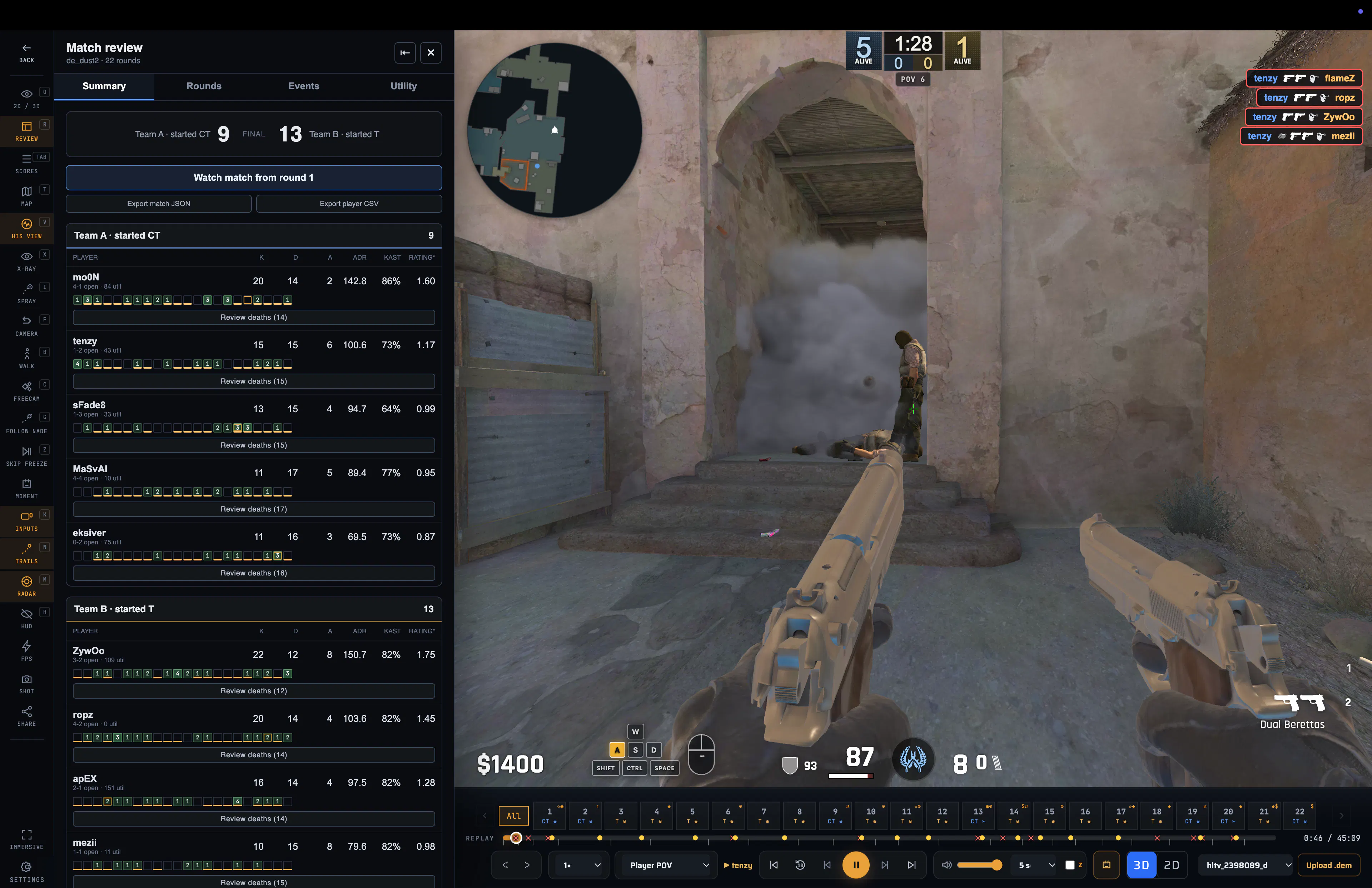 Memorin - Free CS2 Demo Viewer gallery image