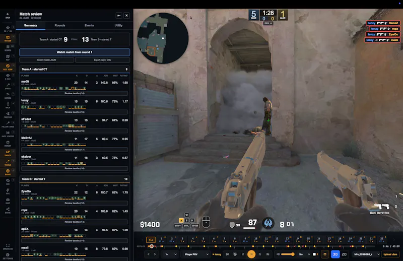 Memorin - Free CS2 Demo Viewer screenshot 5