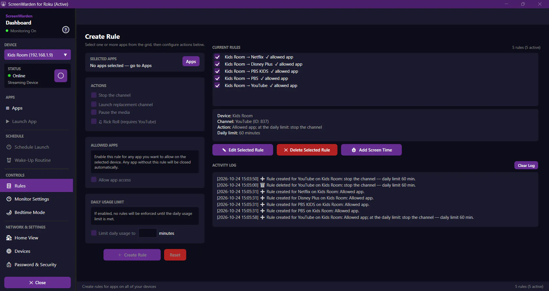 ScreenWarden for Roku gallery image