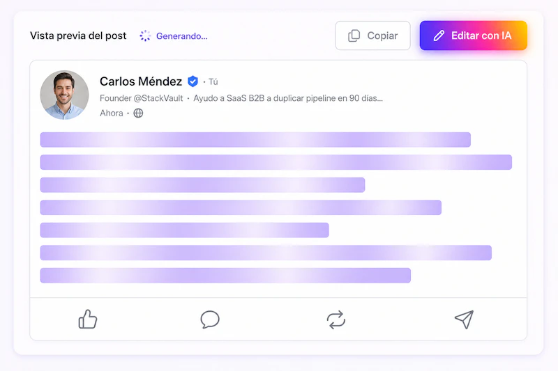 Clonio · AI Posts for LinkedIn screenshot 2