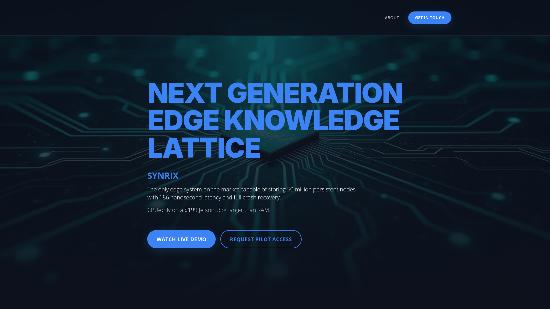 Synrix - Main product screenshot demonstrating key features and user interface