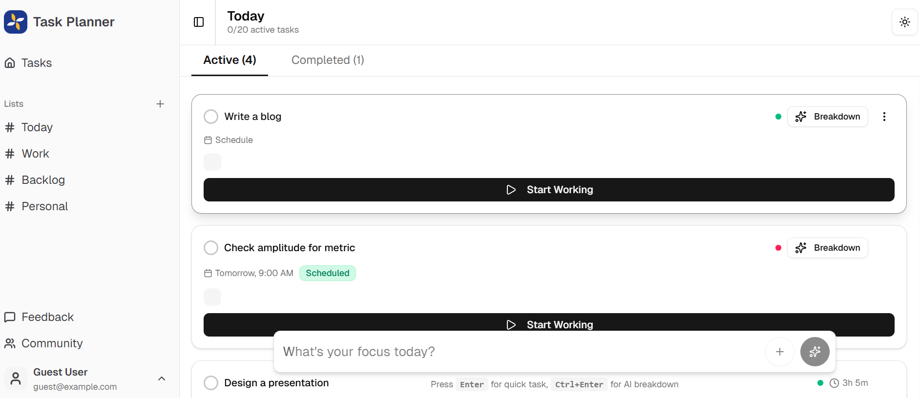 HealUp - AI Task Manager - Screenshot 3 preview