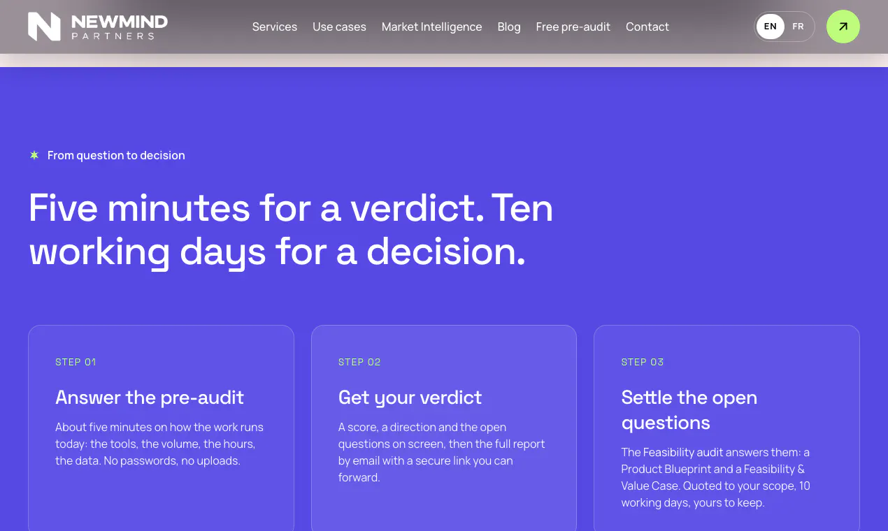 Newmind Free AI Pre-audit gallery image