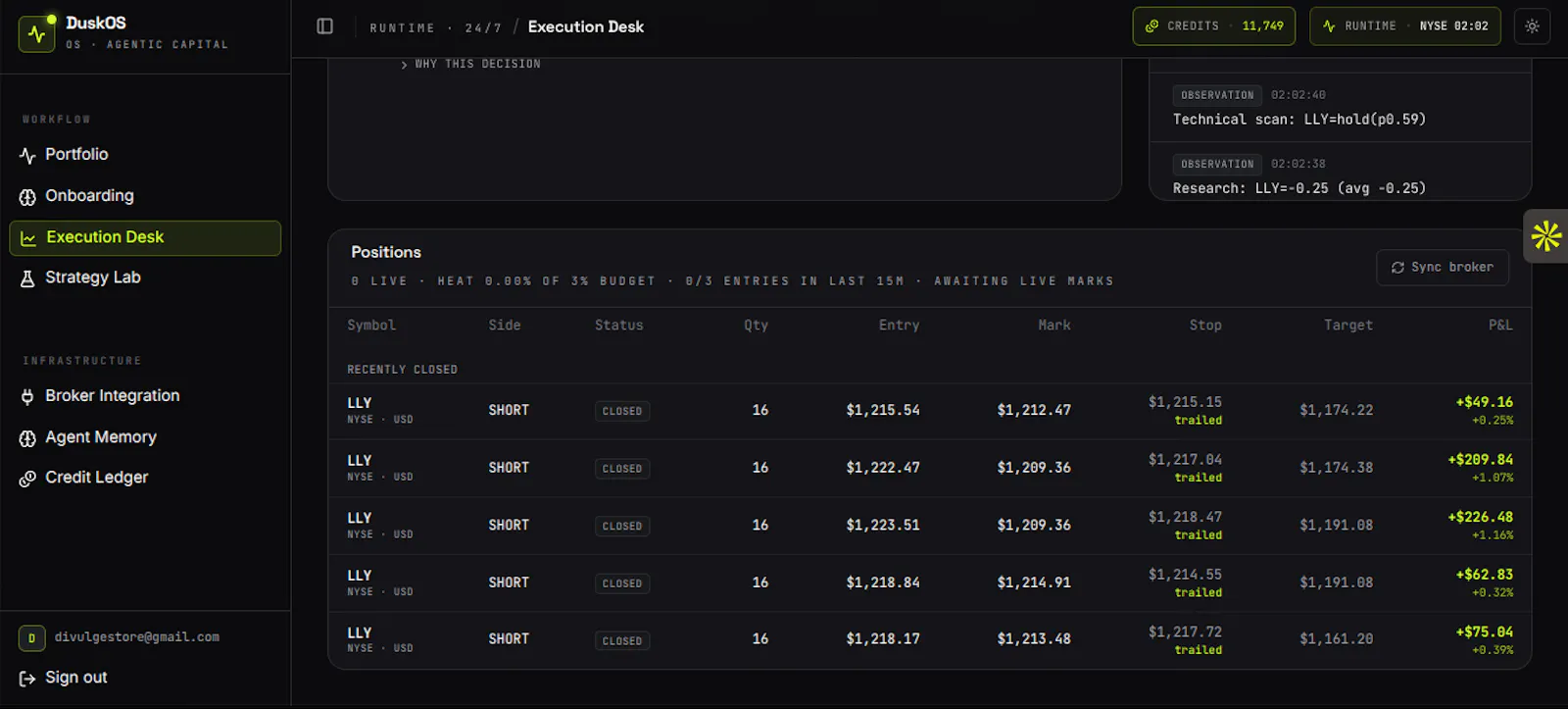 DuskOS — Your Autonomous Trading Desk screenshot 7