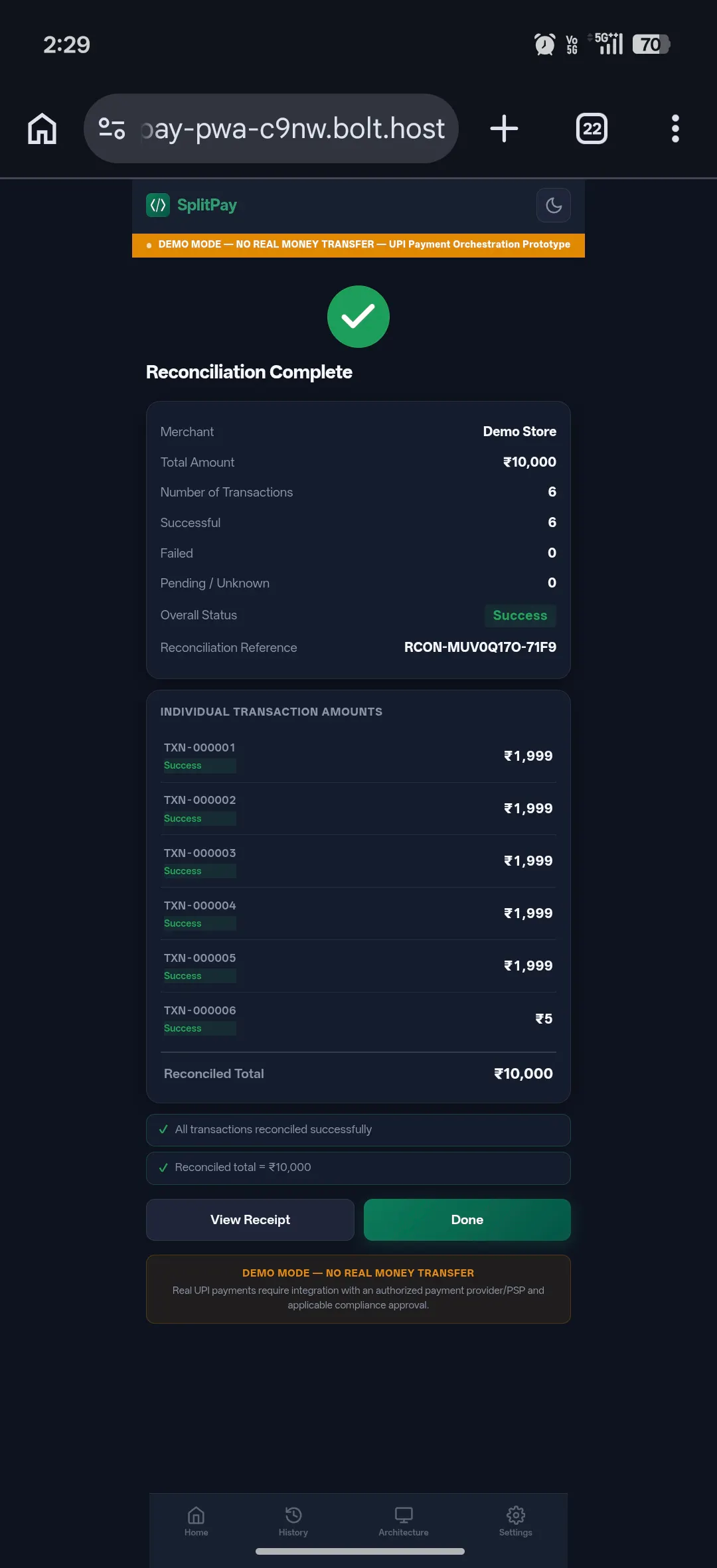 SplitPay — UPI Payment Orchestration gallery image
