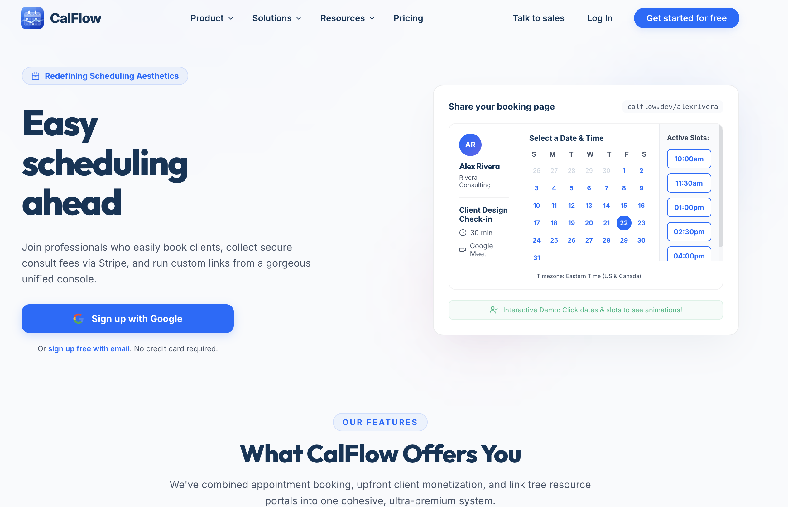 CalFlow Appointment Scheduling Link gallery image