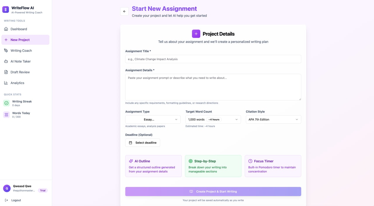 WriteFlow AI gallery image