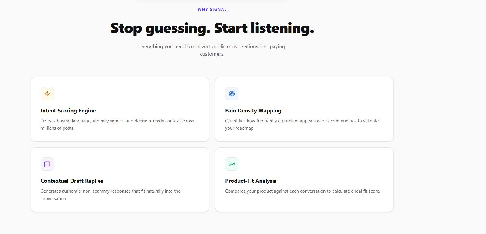 Signal - Screenshot 2 showing product features and functionality